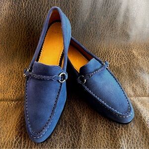 Lands End Women’s Blue Suede Loafers